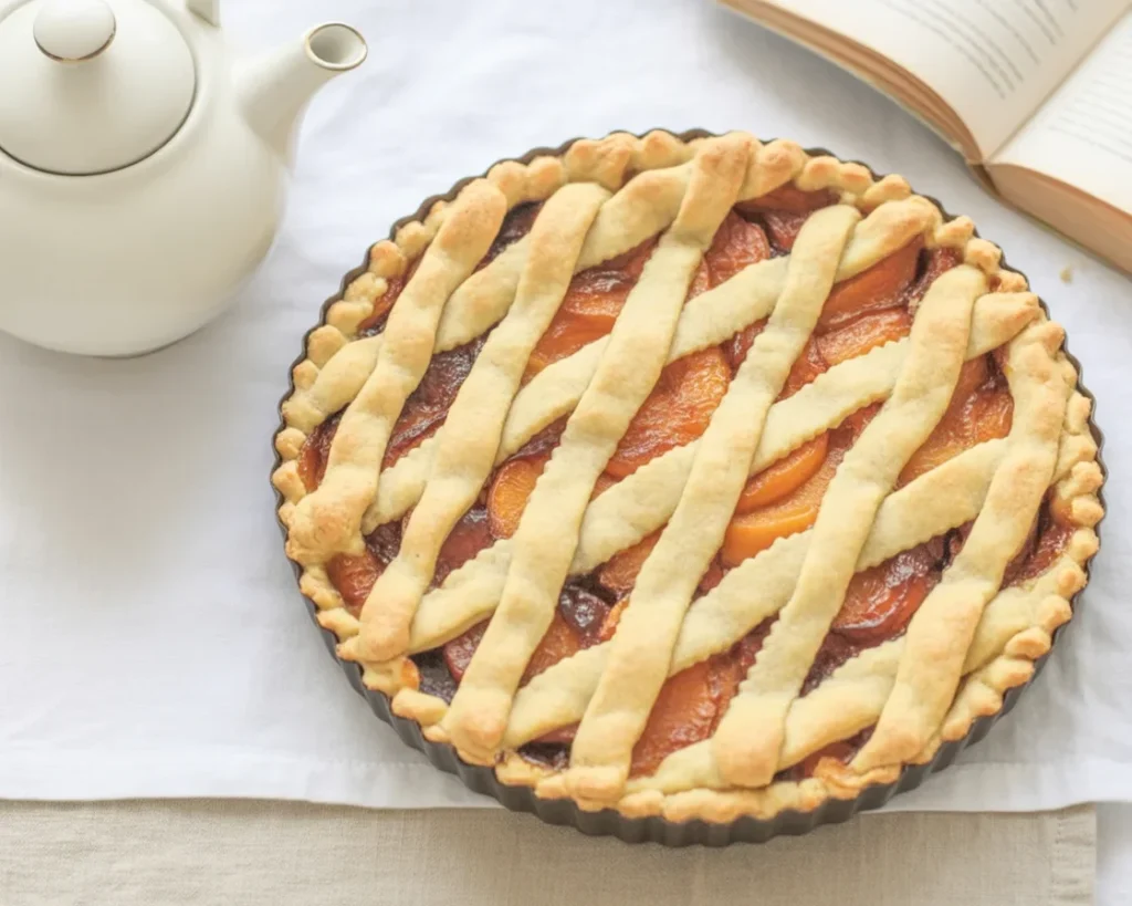 Crostata alla confettura di albicocche con frolla morbida e profumata