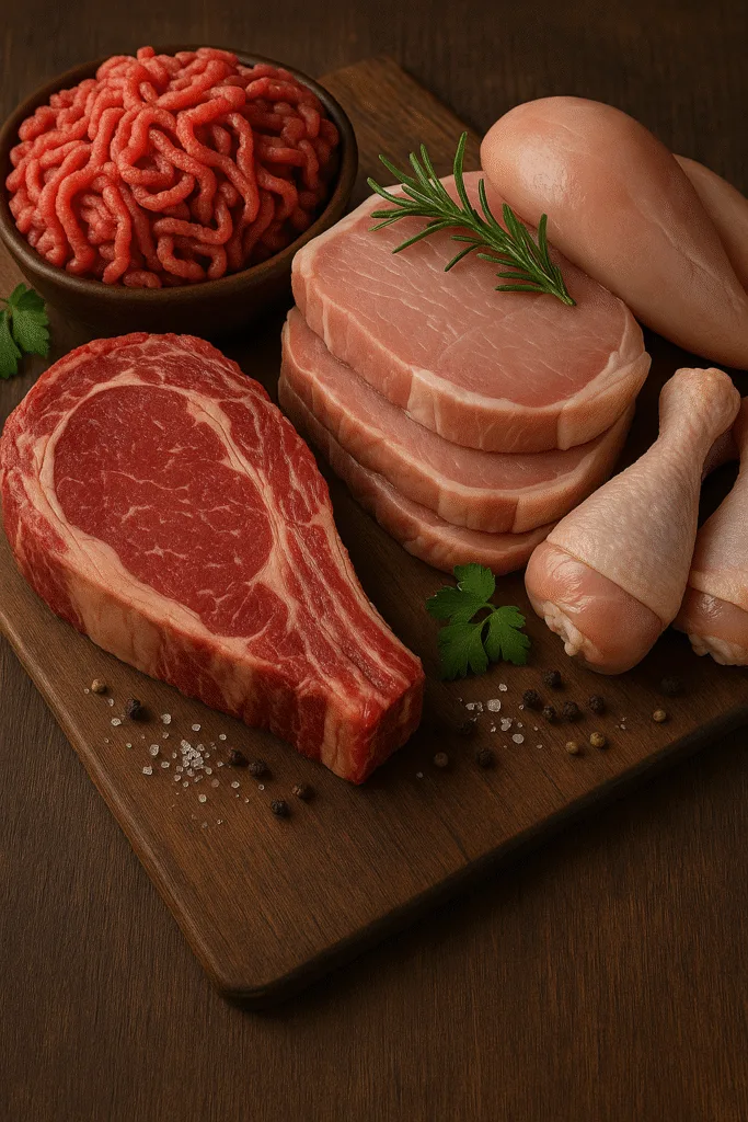 Ingredienti freschi utilizzati in una vera ricettesegrete