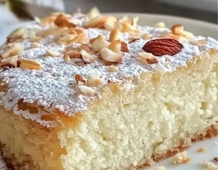 Torta di yogurt di cocco senza farina, soffice e cremosa