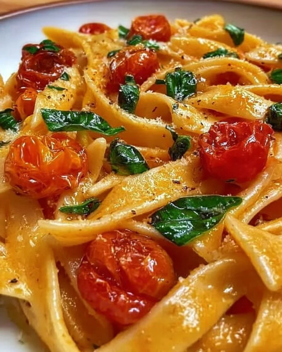 Piatto di Pasta allo Scarpariello con pomodoro e mozzarella