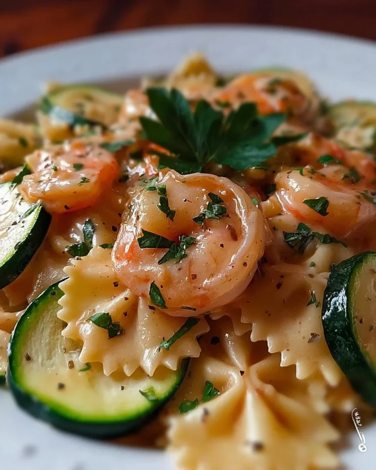 Pasta Cremosa con Zucchine, Gamberi e Philadelphia pronta da servire