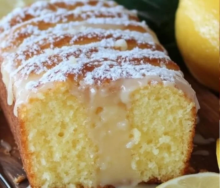 Plumcake Yogurt al Cocco e Limone appena sfornato, ideale per un dolce rinfrescante.