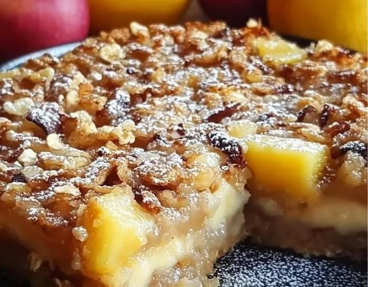 Torta di Mele Dietetica servita su un piatto decorato con mele fresche