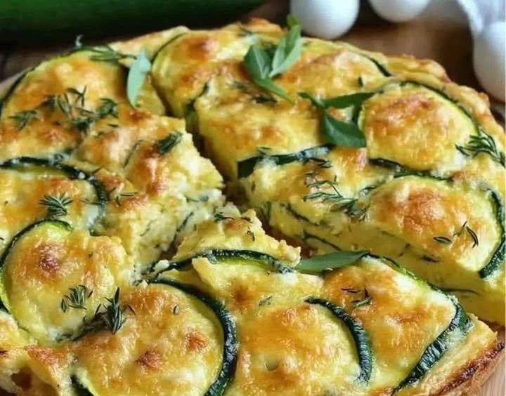 Torta Rustica di Zucchine servita su un piatto elegante.