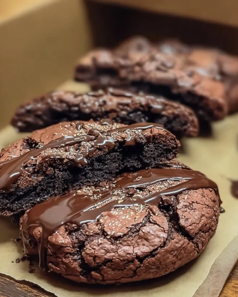 Biscotti al Mix di Brownie freschi e croccanti su un piatto