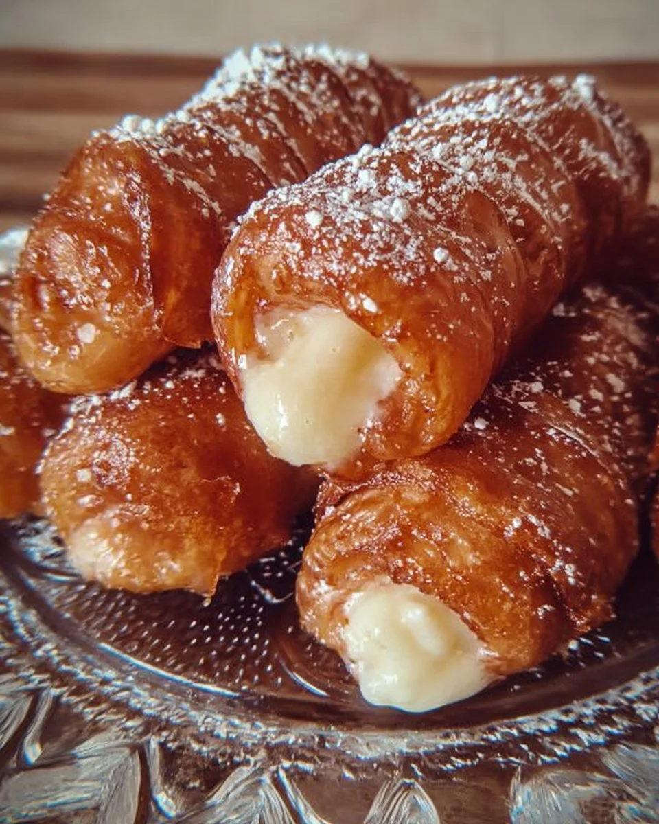 Cartoccio ripieno di ricotta e crema pasticcera fresco e delizioso