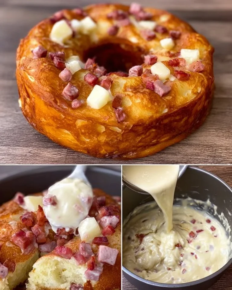 Ciambella Rustica servita su un piatto con decorazioni festive