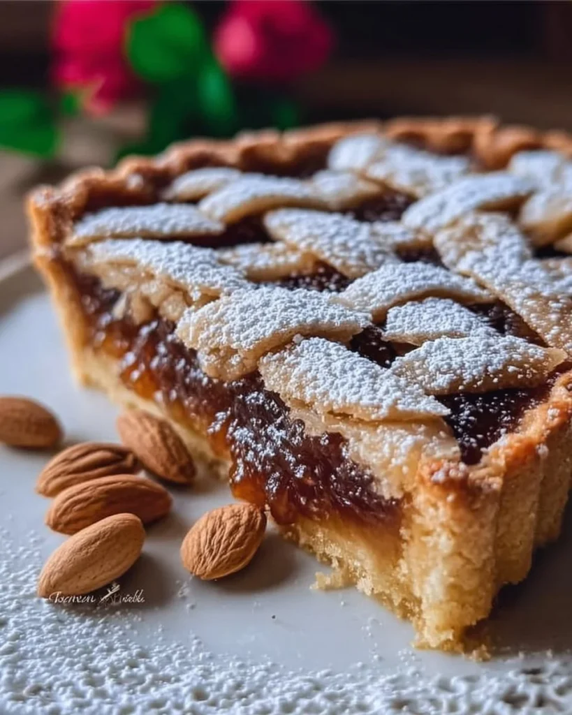 Crostata delle Monache: dolce tradizionale italiano con frutta e pasta frolla.