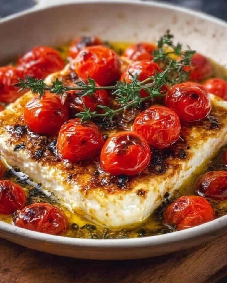Feta al forno con pomodorini, un piatto delizioso e facile da preparare