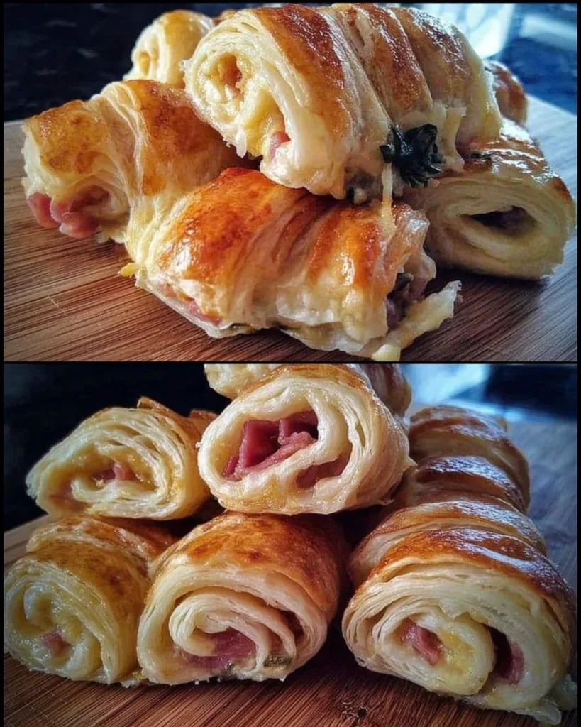 Deliziosi flauti salati pronti da servire come stuzzichino.