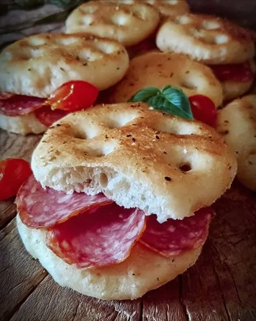 Focaccine morbide artigianali pronte per essere gustate con vari ripieni
