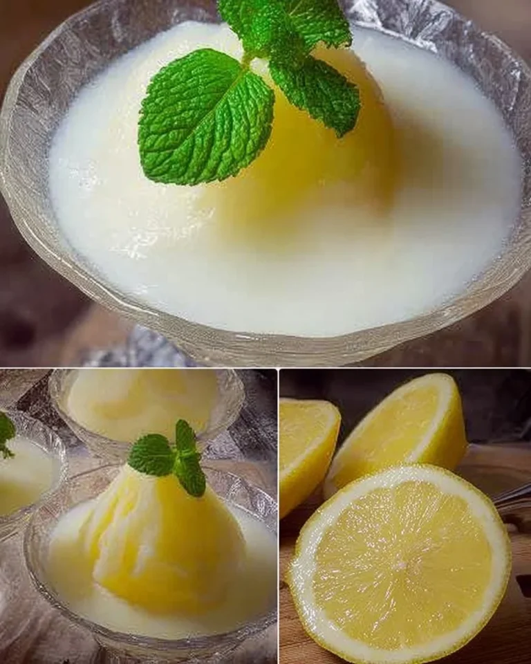 Dolce tipico siciliano: gelo di limoni servito in una coppa.