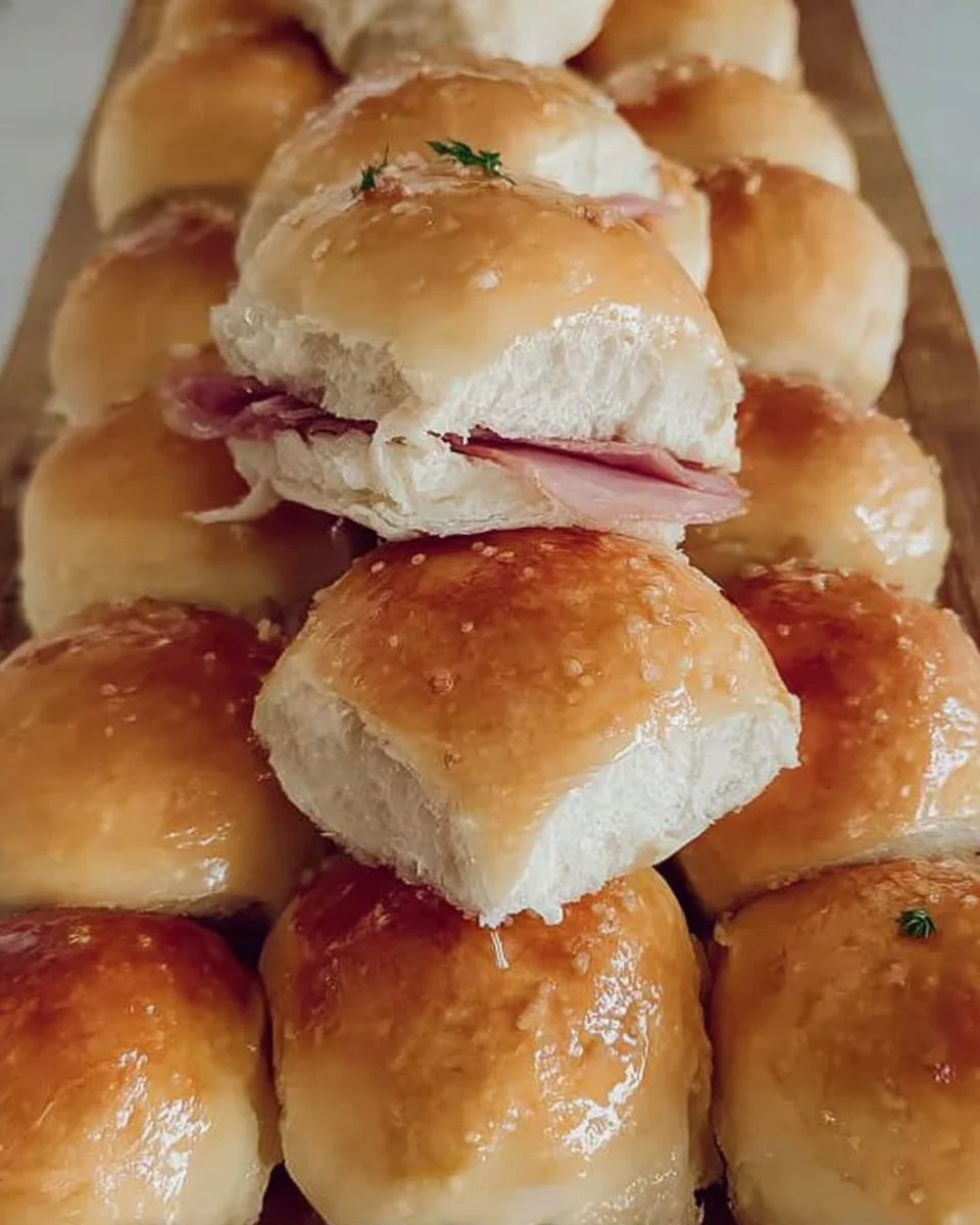 Panini morbidi appena sfornati su un tavolo rustico
