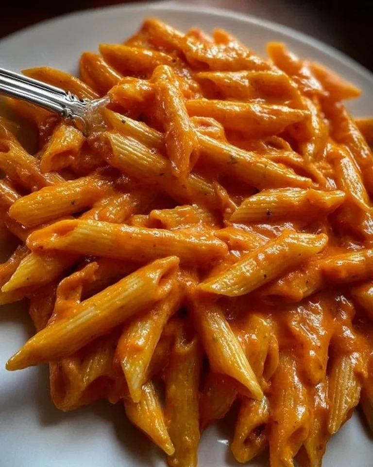 Penne alla Vodka con salsa cremosa e ingredienti freschi