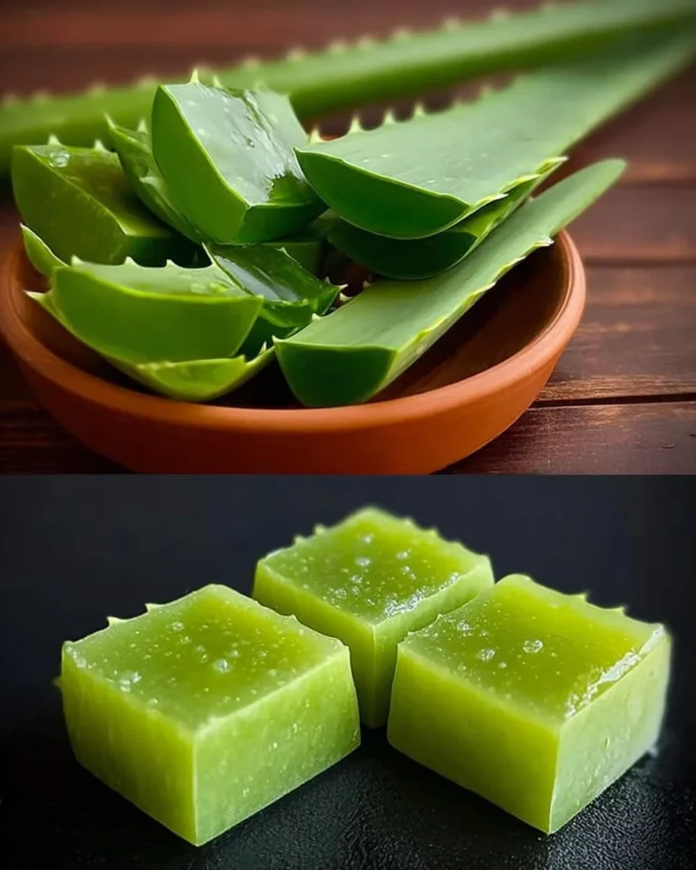 Sapone all'aloe fatto in casa con ingredienti naturali