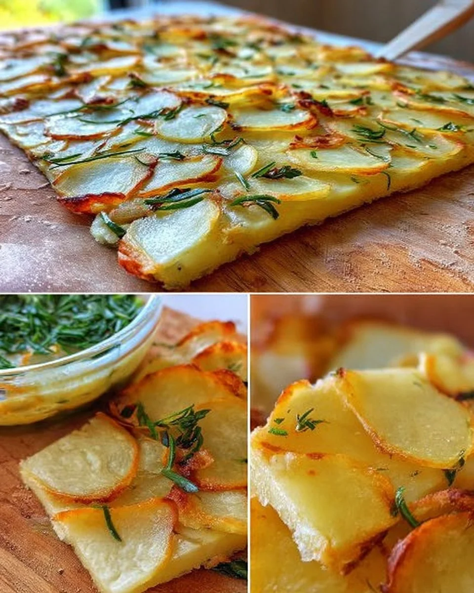 Schiacciata di Patate, piatto tradizionale italiano a base di patate