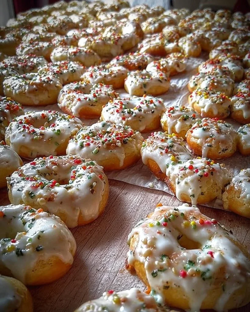 Tarallucci di Pasqua freschi e gustosi, dolcetti tipici della tradizione italiana.