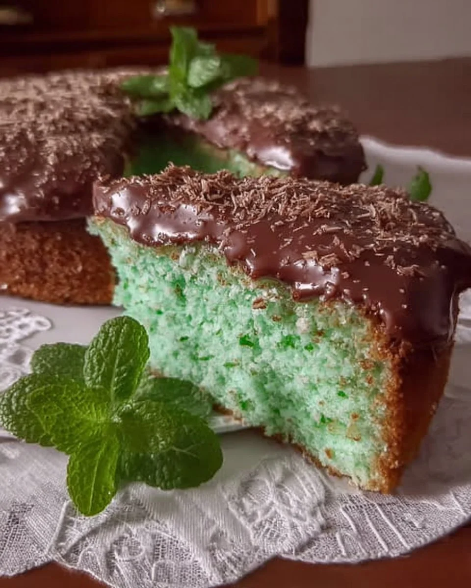 Torta menta, cocco e cioccolato: un dolce fresco e goloso.