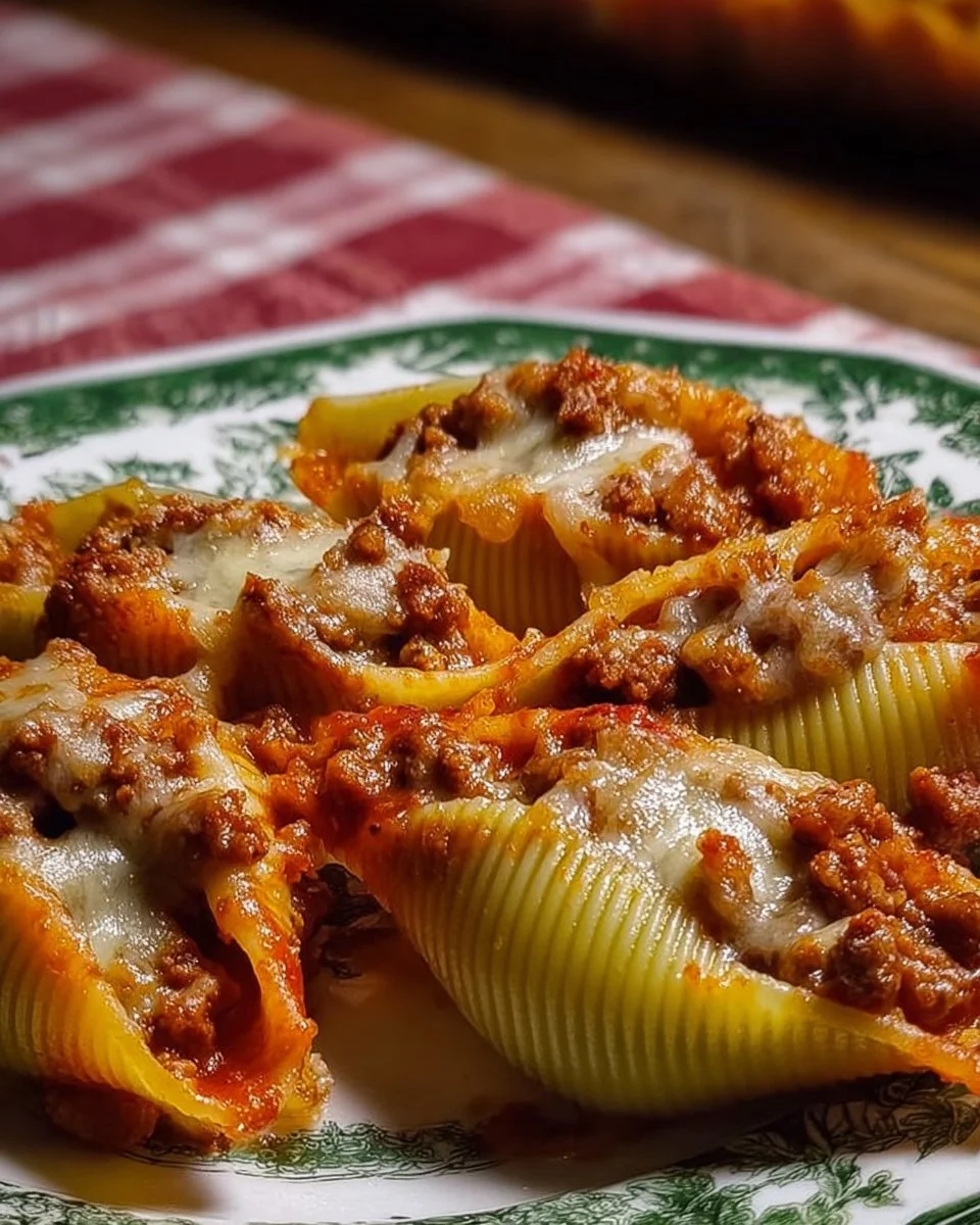 Conchiglioni al forno ripieni con ragù alla siciliana e besciamella