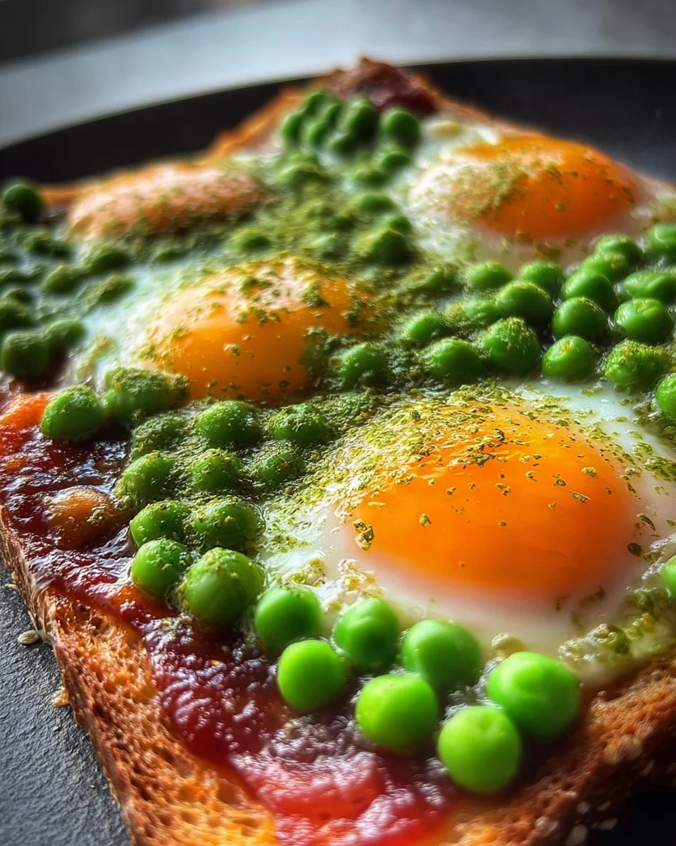 Piatto di Uova con Piselli, un delizioso e nutriente pasto italiano.