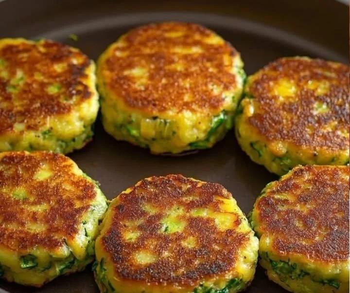 Burger di zucchine pronti in 5 minuti su un piatto