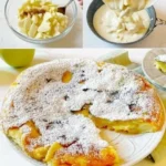 Frittata di Mele fresca e colorata su un piatto, pronta da servire