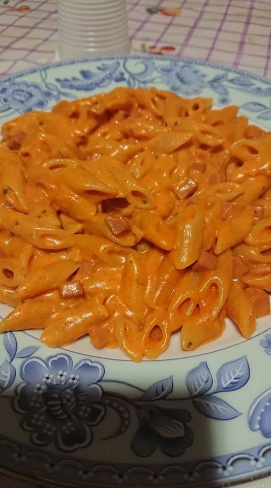 Mezze penne al baffo