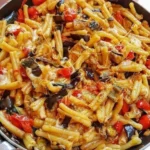 Pasta con Melanzane e Provola, un piatto tipico della cucina italiana