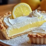 Foto di torta limone con crema al limone e mascarpone, un dolce italiano fresco e cremoso.