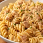 Fusilli con crema di tonno e Philadelphia, piatto appetitoso e cremoso