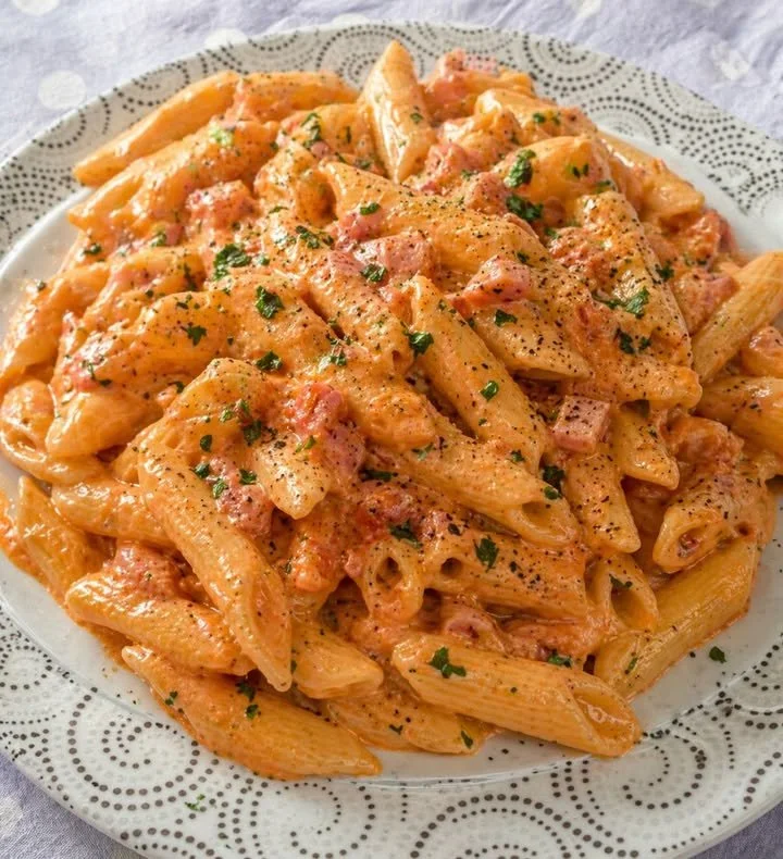 Penne alla Crema con Prosciutto